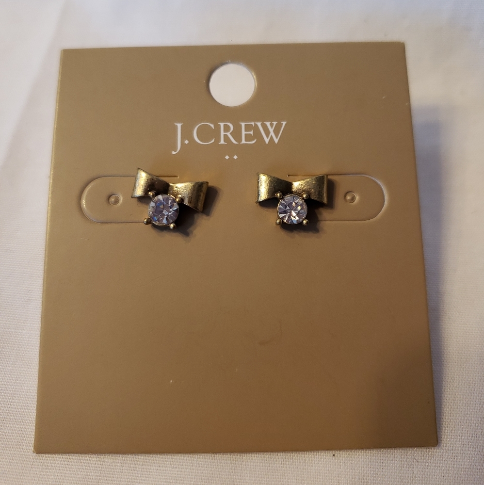 J. Crew Bow Earrings NWT